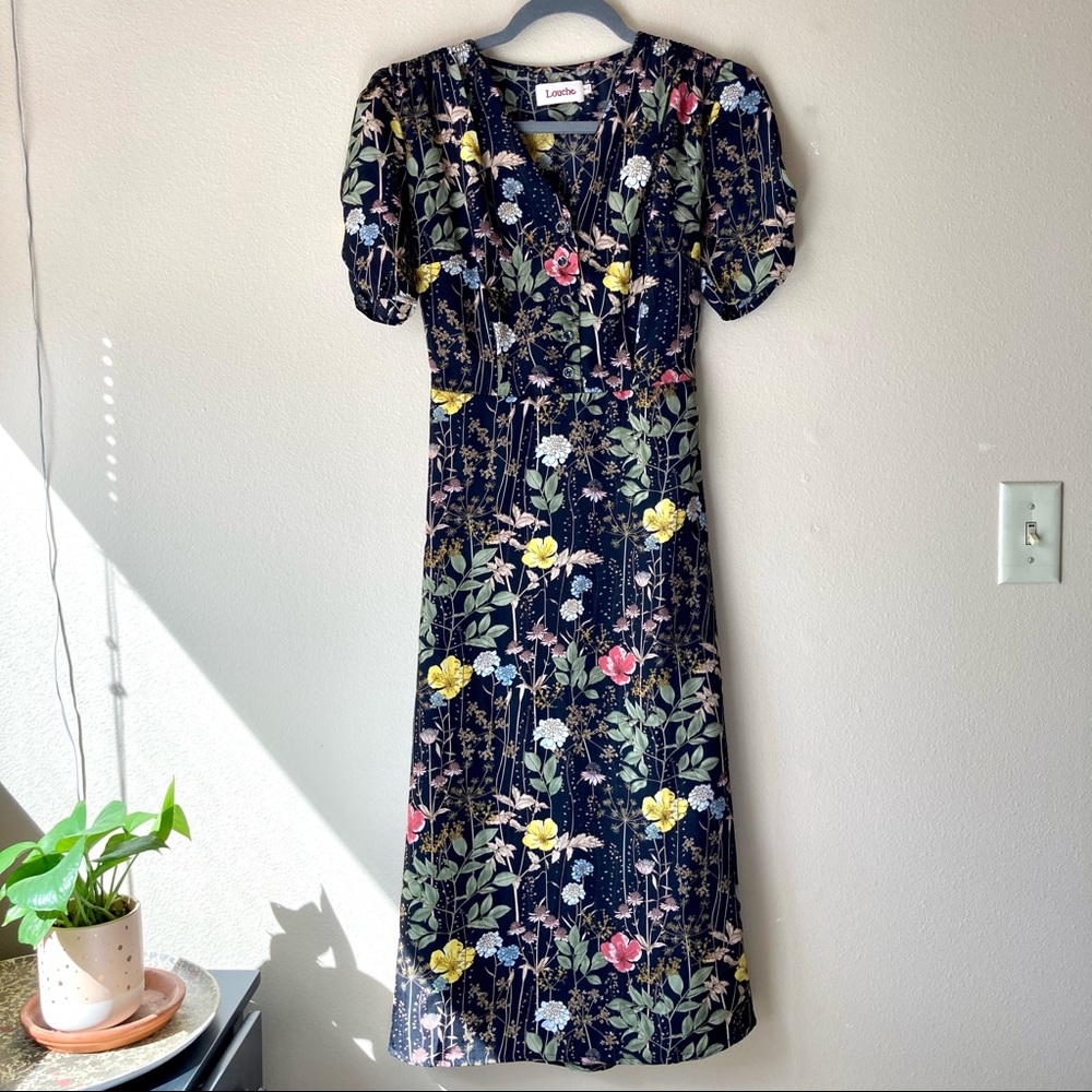 Louche floral dress